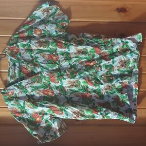 Winter Woodland Scrub Top